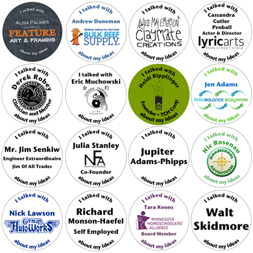 2014 Mentor Button Stickers